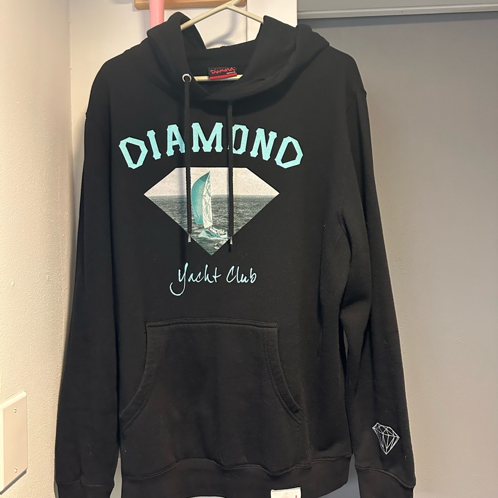 Diamond Supply Co. Men's Hoodie Yacht Club Vintage. Size Medium. Worn Once